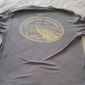 Orvis Fly Fishing Gray T-Shirt Mens XL